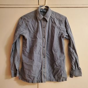 Blue Button Up Long Sleeve